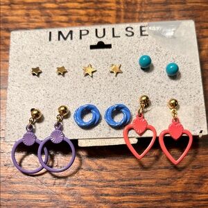 Impulse Kids' Colorful Earring Set